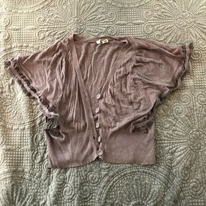 Short sleeve cardigan